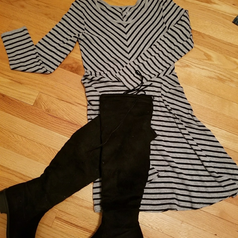 Black and white dress